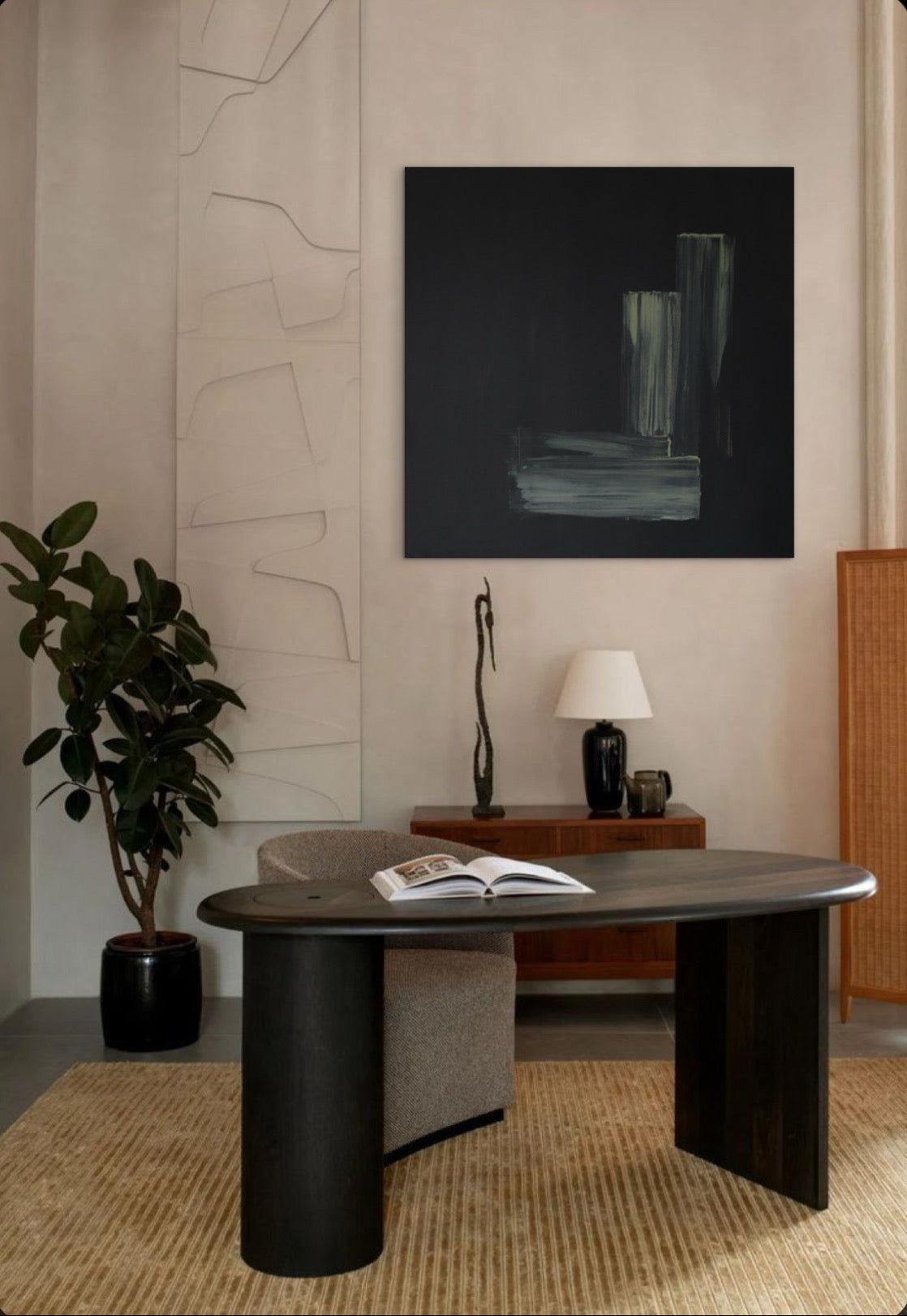 Lost Leaves - Black Landscape